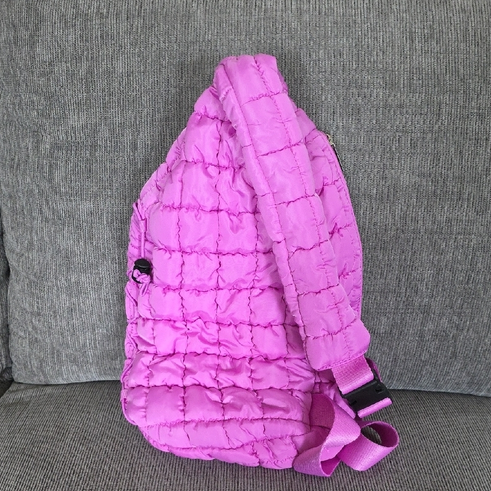 Pink Quilted Sling Bag By Pickle O' Joe, NWT - Picture 5 of 10